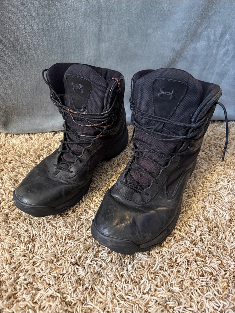 Under Armour Men’s Black Lace-Up Tactical Boots